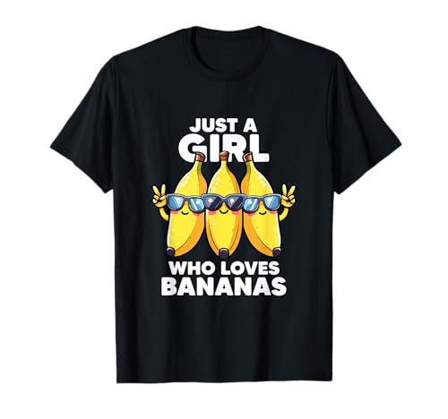 Just A Girl Who Love Bananas Lover Fruit Lustige gelbe Banane T-Shirt Just A Girl Who Love Bananas Lover Fruit Lustige gelbe Banane T-Shirt von Just A Girl Who Loves Bananas Im A Banana Funny
