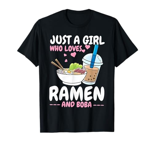Just a girl who loves Ramen and Boba bubble tea Japanese T-Shirt Just a girl who loves Ramen and Boba bubble tea Japanese T-Shirt von Just A Girl Who Loves Boba Tea And Ramen Bubble