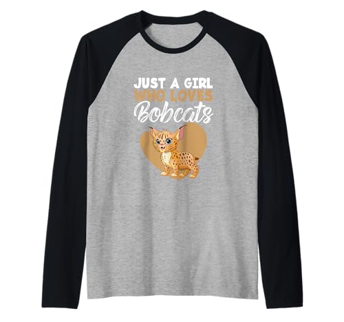 Wild Cat Lover Bobcat Feline Nur EIN Mädchen, das Rotluchse liebt Raglan Wild Cat Lover Bobcat Feline Nur EIN Mädchen, das Rotluchse liebt Raglan von Just A Girl Who Loves Bobcats Gift