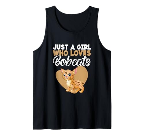 Wild Cat Lover Bobcat Feline Nur EIN Mädchen, das Rotluchse liebt Tank Top Wild Cat Lover Bobcat Feline Nur EIN Mädchen, das Rotluchse liebt Tank Top von Just A Girl Who Loves Bobcats Gift
