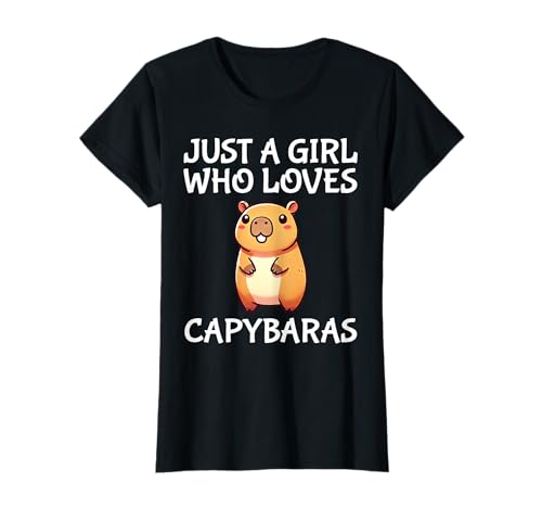 Just A Girl Who Loves Capybaras Cute Capybara T-Shirt Just A Girl Who Loves Capybaras Cute Capybara T-Shirt von Just A Girl Who Loves Capybaras Capybara Apparel