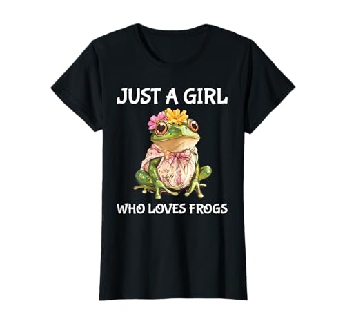 Just A Girl Who Loves Frogs Cute Frog T-Shirt Just A Girl Who Loves Frogs Cute Frog T-Shirt von Just A Girl Who Loves Frogs Frog Apparel