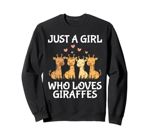 Just A Girl Who Loves Giraffes Cute Women Sweatshirt Just A Girl Who Loves Giraffes Cute Women Sweatshirt von Just A Girl Who Loves Giraffes Cute Giraffe