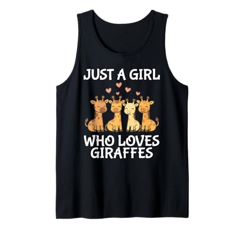 Just A Girl Who Loves Giraffes Cute Women Tank Top von Just A Girl Who Loves Giraffes Cute Giraffe
