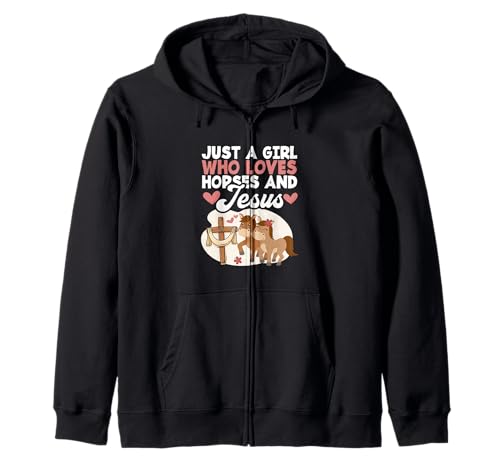Religiöser Pferdeliebhaber Just A Girl Who Loves Horses and Jesus Kapuzenjacke Religiöser Pferdeliebhaber Just A Girl Who Loves Horses and Jesus Kapuzenjacke von Just A Girl Who Loves Horses And Jesus Gift