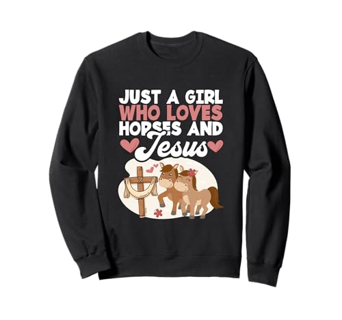Religiöser Pferdeliebhaber Just A Girl Who Loves Horses and Jesus Sweatshirt Religiöser Pferdeliebhaber Just A Girl Who Loves Horses and Jesus Sweatshirt von Just A Girl Who Loves Horses And Jesus Gift