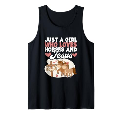 Religiöser Pferdeliebhaber Just A Girl Who Loves Horses and Jesus Tank Top Religiöser Pferdeliebhaber Just A Girl Who Loves Horses and Jesus Tank Top von Just A Girl Who Loves Horses And Jesus Gift