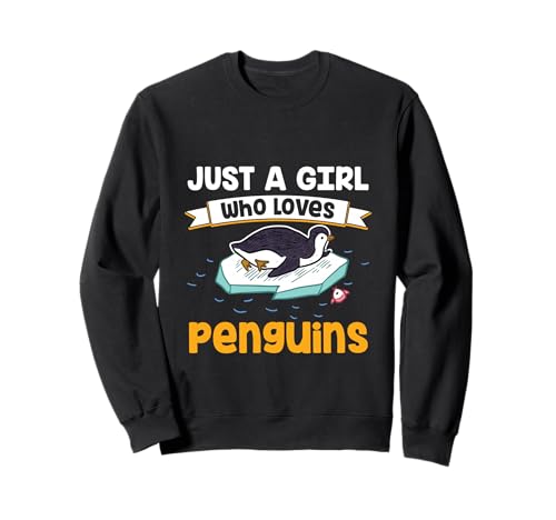 Pinguinliebhaber Fluglose Vögel Just A Girl Who Loves Pinguin Sweatshirt Pinguinliebhaber Fluglose Vögel Just A Girl Who Loves Pinguin Sweatshirt von Just A Girl Who Loves Penguins Bird Gift