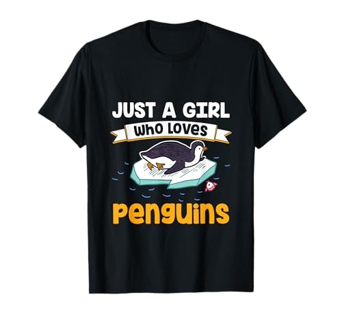 Pinguinliebhaber Fluglose Vögel Just A Girl Who Loves Pinguin T-Shirt Pinguinliebhaber Fluglose Vögel Just A Girl Who Loves Pinguin T-Shirt von Just A Girl Who Loves Penguins Bird Gift