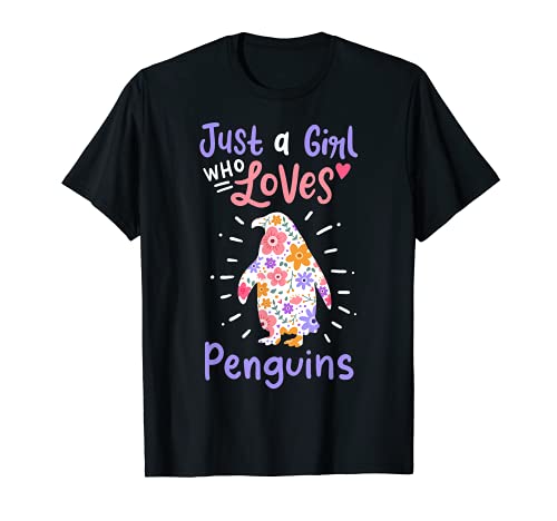 Penguin Just A Girl Who Loves Penguins Geschenk T-Shirt Penguin Just A Girl Who Loves Penguins Geschenk T-Shirt von Just A Girl Who Loves Penguins