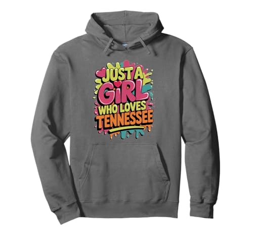 Just A Girl Who Loves Tennessee, Women's Cute Pullover Hoodie von Just A Girl Who Loves Tennessee Apparel and Gifts