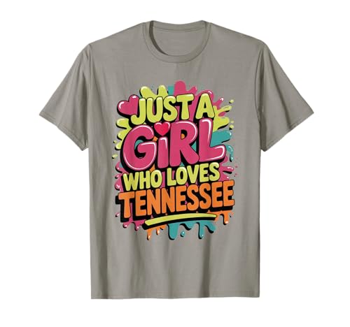 Just A Girl Who Loves Tennessee, Women's Cute T-Shirt von Just A Girl Who Loves Tennessee Apparel and Gifts