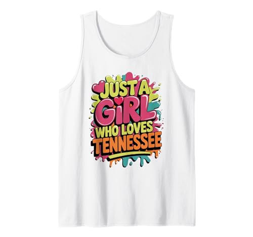 Just A Girl Who Loves Tennessee, Women's Cute Tank Top von Just A Girl Who Loves Tennessee Apparel and Gifts