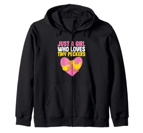 Lustiger Hühnerbauer, nur EIN Mädchen, das kleine Schwänze liebt Kapuzenjacke Lustiger Hühnerbauer, nur EIN Mädchen, das kleine Schwänze liebt Kapuzenjacke von Just A Girl Who Loves Tiny Peckers Chicken Gift