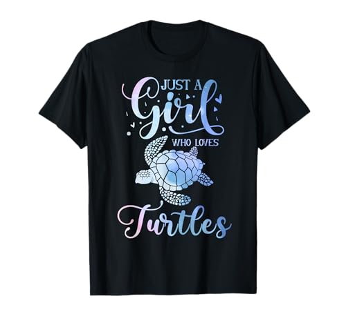 Just A Girl Who Loves Turtles Aquarell Cute Girls Kids T-Shirt Just A Girl Who Loves Turtles Aquarell Cute Girls Kids T-Shirt von Just A Girl Who Loves Watercolor Cute