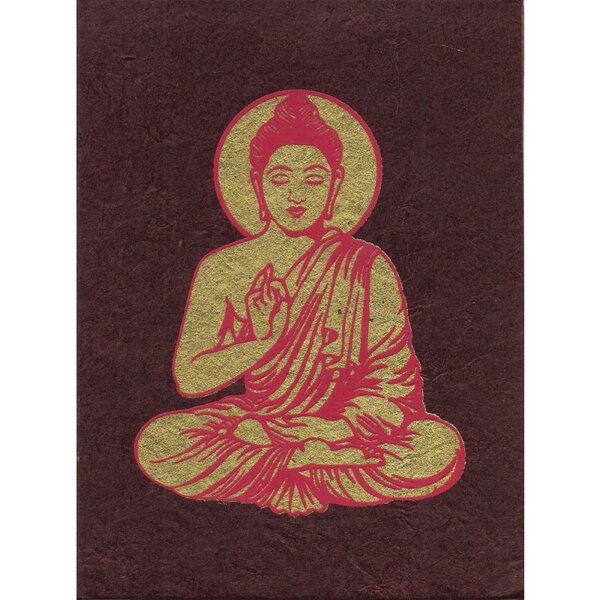 Just Be Briefkarte Buddha von Just Be