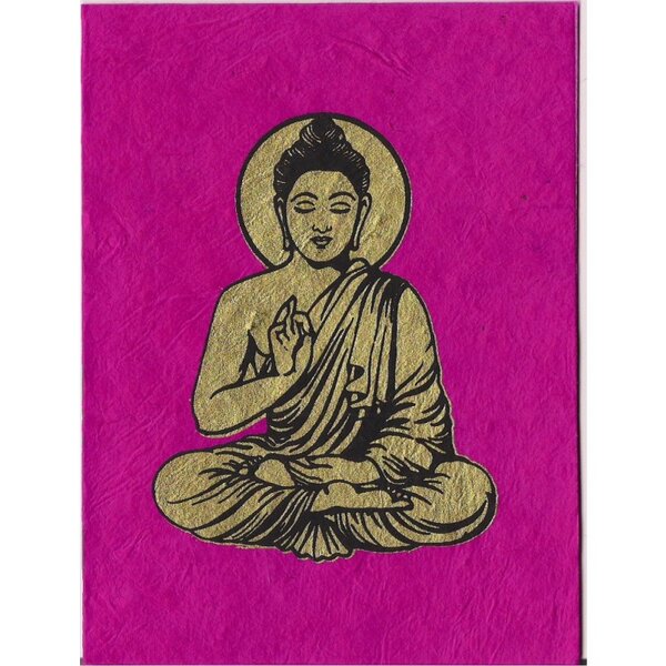 Just Be Briefkarte Buddha von Just Be