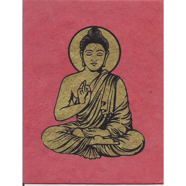 Just Be Briefkarte Buddha von Just Be