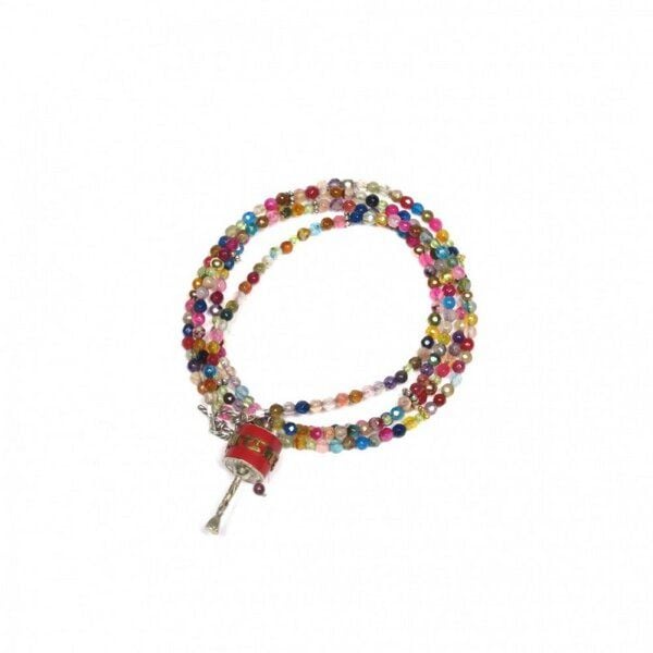 Just Be Farbenrauschkette mit Gebetsmühle von Just Be