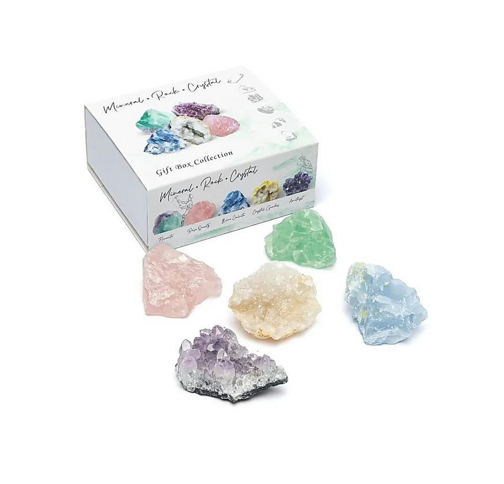 Just Be Mineralstein Mineralien Geschenkbox, (5-St) von Just Be