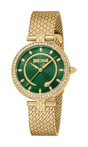 Just Cavalli Damen Analog Quarz Uhr mit Edelstahl Armband JC1L240M0035 von Just Cavalli