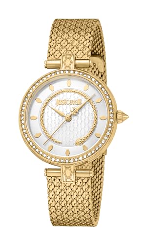 Just Cavalli Damen Analog Quarz Uhr mit Edelstahl Armband JC1L240M0025 von Just Cavalli