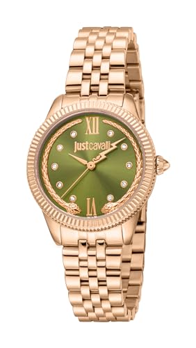 Just Cavalli Damen Analog Quarz Uhr mit Edelstahl Armband JC1L315M0075 von Just Cavalli