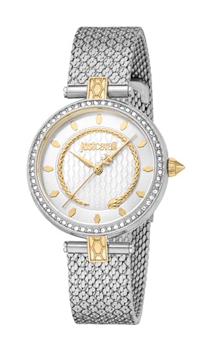 Just Cavalli Damen Analog Quarz Uhr mit Edelstahl Armband JC1L240M0055 von Just Cavalli