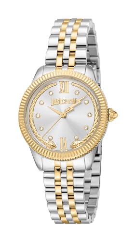 Just Cavalli Damen Analog Quarz Uhr mit Edelstahl Armband JC1L315M0085 von Just Cavalli