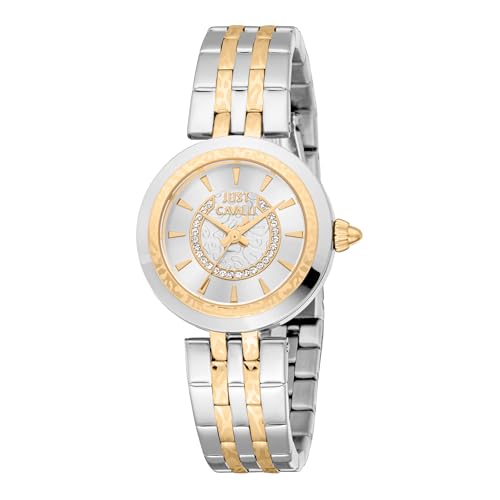 Just Cavalli Damen Analog Quarz Uhr mit Edelstahl Armband JC1L314M0085 von Just Cavalli