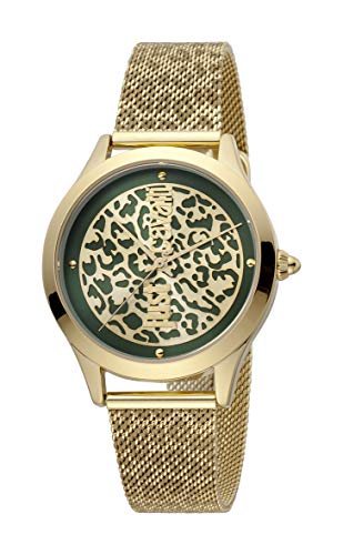 Just Cavalli Damen Analog-Digital Quarz Uhr mit Gold Armband JC1L170M0065 von Just Cavalli
