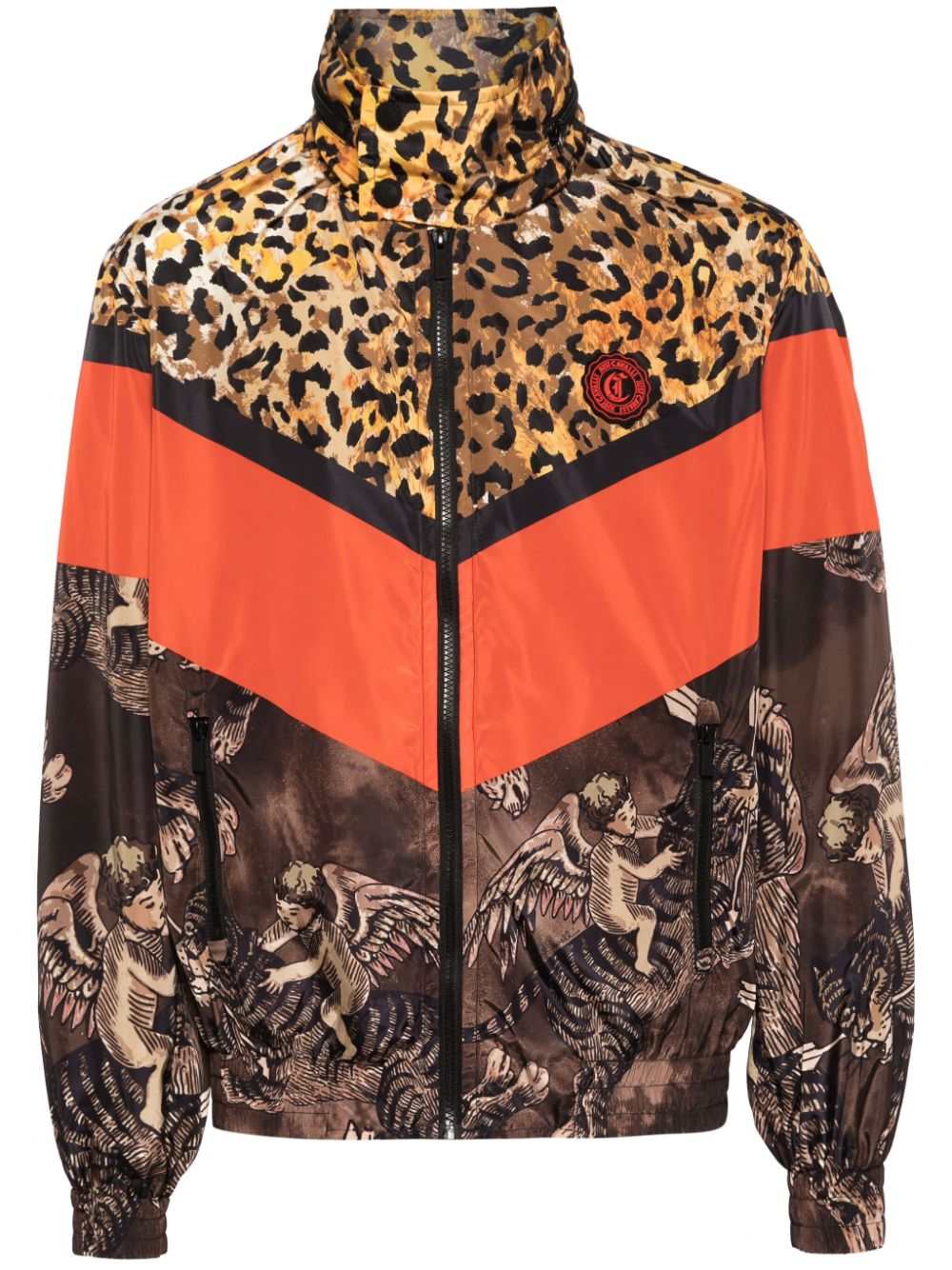 Just Cavalli Bomberjacke mit Angel Tiger-Print - Braun von Just Cavalli