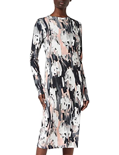 Just Cavalli Damen Abito aderente a Maniche Corte Cocktailkleid, Nude/Schwarz, 32 von Just Cavalli