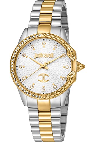 Just Cavalli Damen Analog Quarz Uhr mit Edelstahl Armband JC1L095M0385 von Just Cavalli