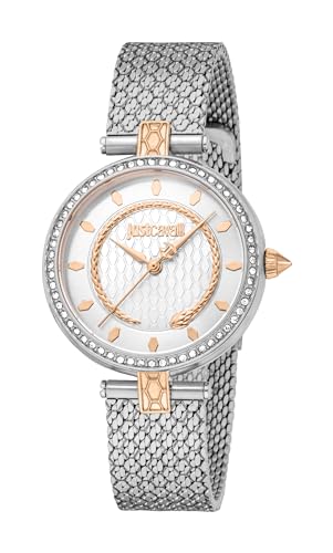 Just Cavalli Damen Analog Quarz Uhr mit Edelstahl Armband JC1L240M0065 von Just Cavalli