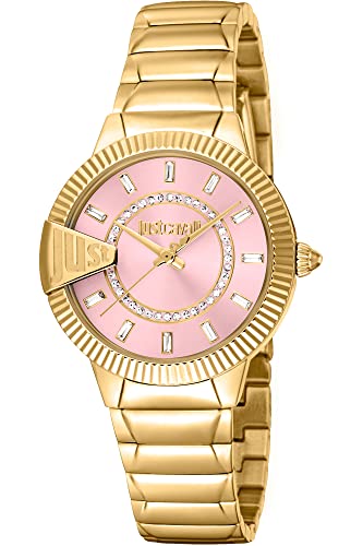 Just Cavalli Damen Analog Quarz Uhr mit Edelstahl Armband JC1L256M0065 von Just Cavalli