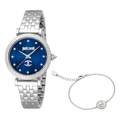 Just Cavalli Damen Analog Quarz Uhr mit Edelstahl Armband JC1L266M0015 von Just Cavalli