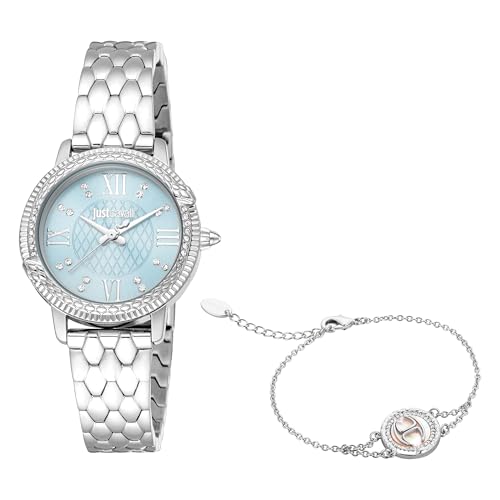 Just Cavalli Damen Analog Quarz Uhr mit Edelstahl Armband JC1L276M0045 von Just Cavalli