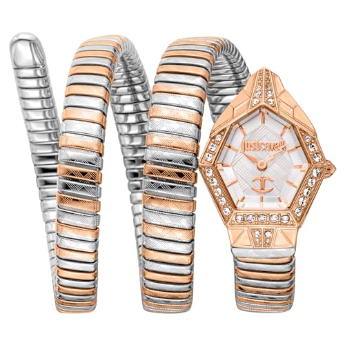 Just Cavalli Damen Analog Quarz Uhr mit Edelstahl Armband JC1L304M0075 von Just Cavalli