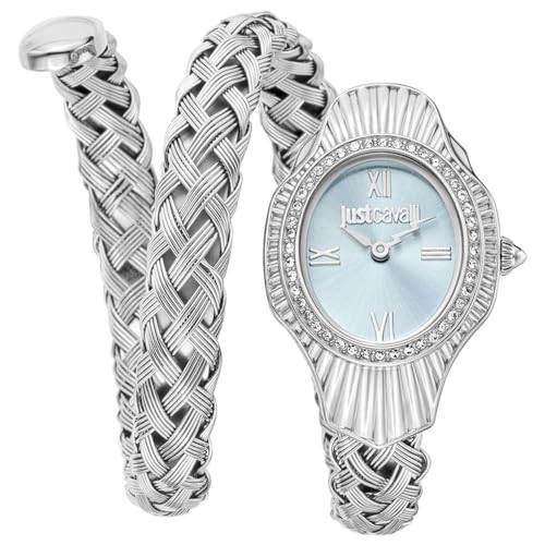 Just Cavalli Damen Analog Quarz Uhr mit Edelstahl Armband JC1L305M0015 von Just Cavalli