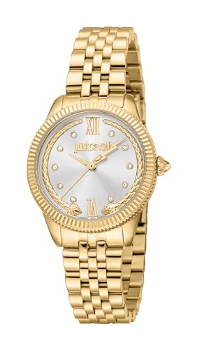 Just Cavalli Damen Analog Quarz Uhr mit Edelstahl Armband JC1L315M0055 von Just Cavalli