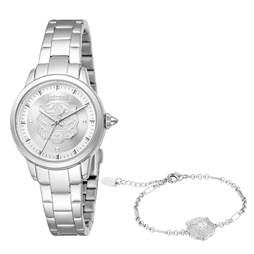 Just Cavalli Damen Analog Quarz Uhr mit Edelstahl Armband JC1L334M0045 von Just Cavalli