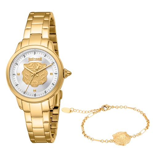 Just Cavalli Damen Analog Quarz Uhr mit Edelstahl Armband JC1L334M0055 von Just Cavalli