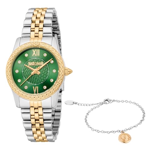 Just Cavalli Damen Analog Quarz Uhr mit Edelstahl Armband JC1L360M0085 von Just Cavalli