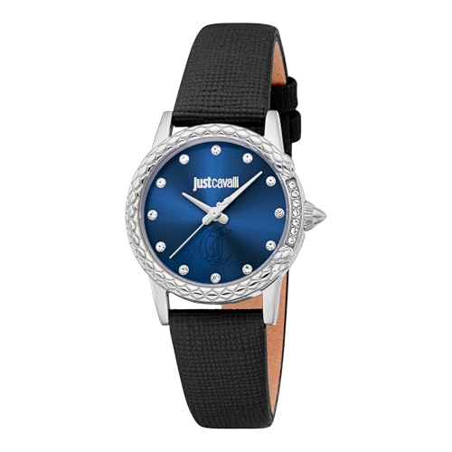 Just Cavalli Damen Analog Quarz Uhr mit Leder Armband JC1L310L0015 von Just Cavalli