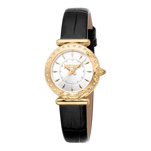 Just Cavalli Damen Analog Quarz Uhr mit Leder Armband JC1L363L0025 von Just Cavalli