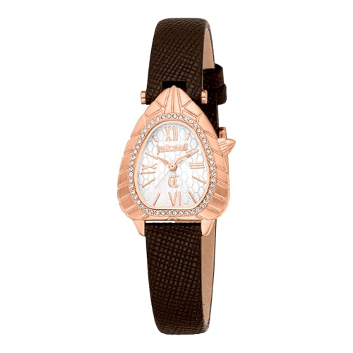 Just Cavalli Damen Analog Quarz Uhr mit Leder Armband JC1L366L0035 von Just Cavalli