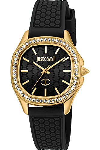 Just Cavalli Damen Analog Quarz Uhr mit Silikon Armband JC1L263P0025 von Just Cavalli