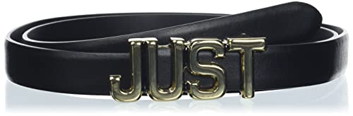 Just Cavalli Damen Cintura Grtel, 900b Black/Light Gold Finishing, 80 cm von Just Cavalli