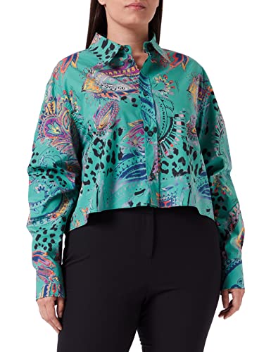 Just Cavalli Damen Hemd, 627s Grün, 50 von Just Cavalli